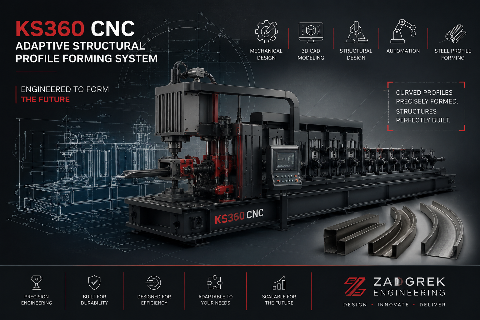KuonSpan 360 CNC Conceptual Engineering Visualization
